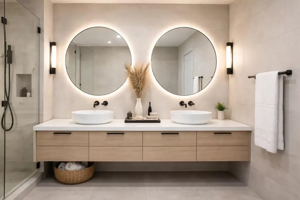 Reformas de baños con doble lavabo ideas y ventajas