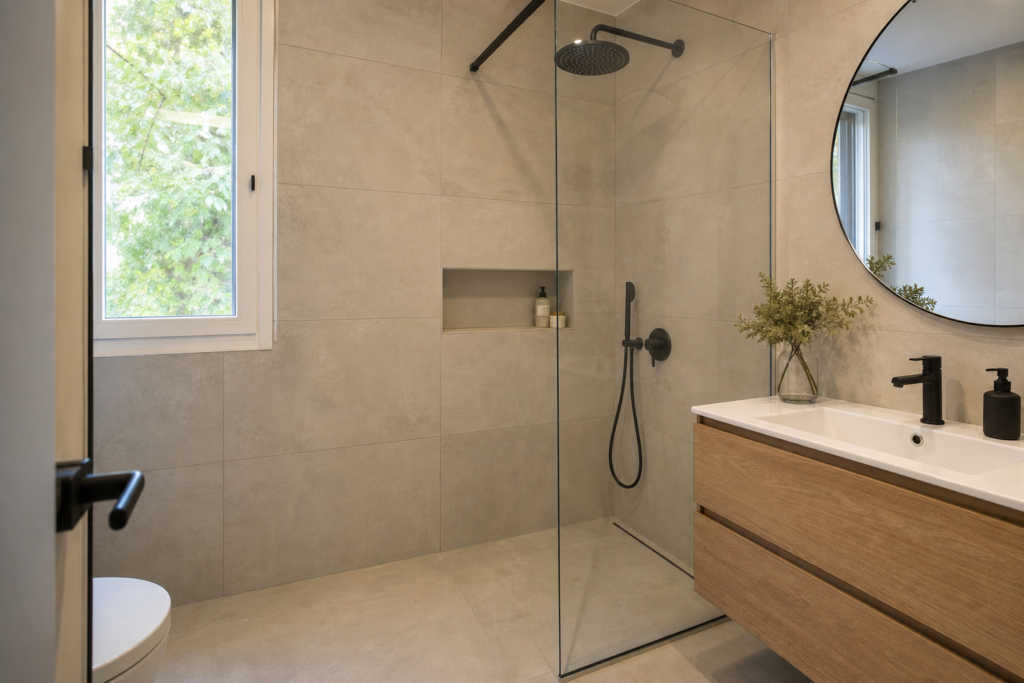 Azulejos modernos para baños pequeños en Madrid